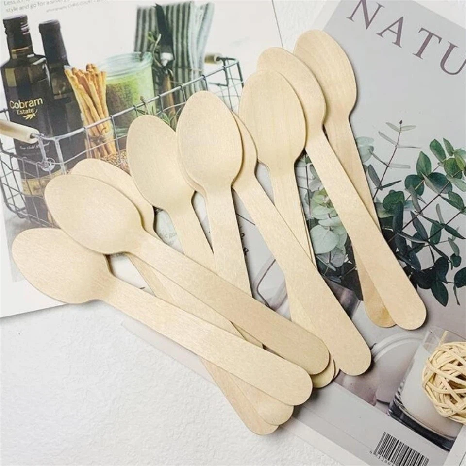 140 disposable wooden spoon